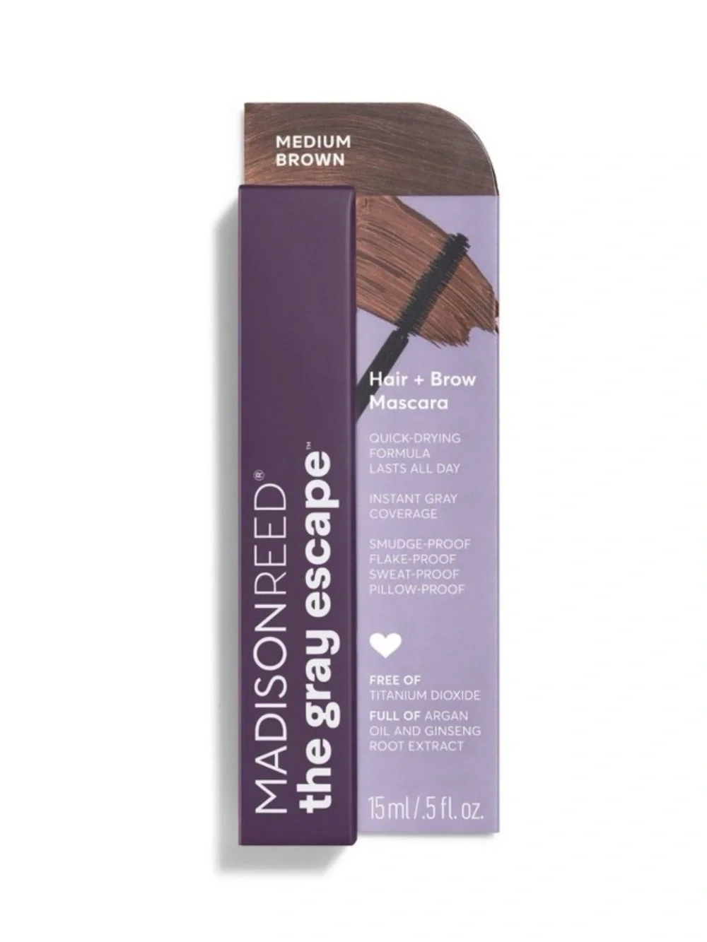 Madison Reed The Gray Escape Hair and Brow Mascara Cover Up in Medium Brown